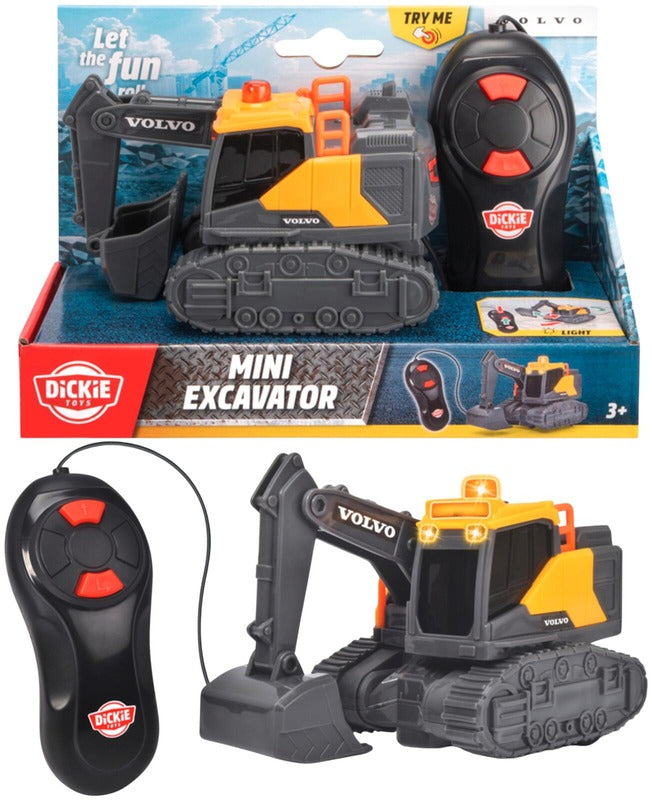 Dickie Toys BMW警车、沃尔沃消防车或沃尔沃迷你工程车带遥控器，3款随机，单件出售