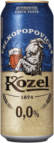 VELKOPOPOVICKY 无醇Velkopopovický Kozel 0.0% 50cl罐装｜Velkopopovický Kozel non-alcoholic 0,0% 50cl tlk
