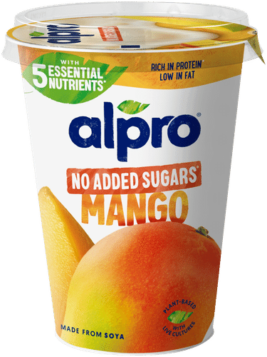 Alpro 更多水果，无添加糖 发酵大豆制品 芒果味 400g