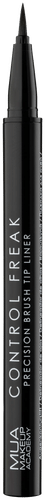 MUA Make Up Academy Control Freak Brush Tip Liquid Eyeliner Black 0,5 ml, Nestemäinen silmänrajaus