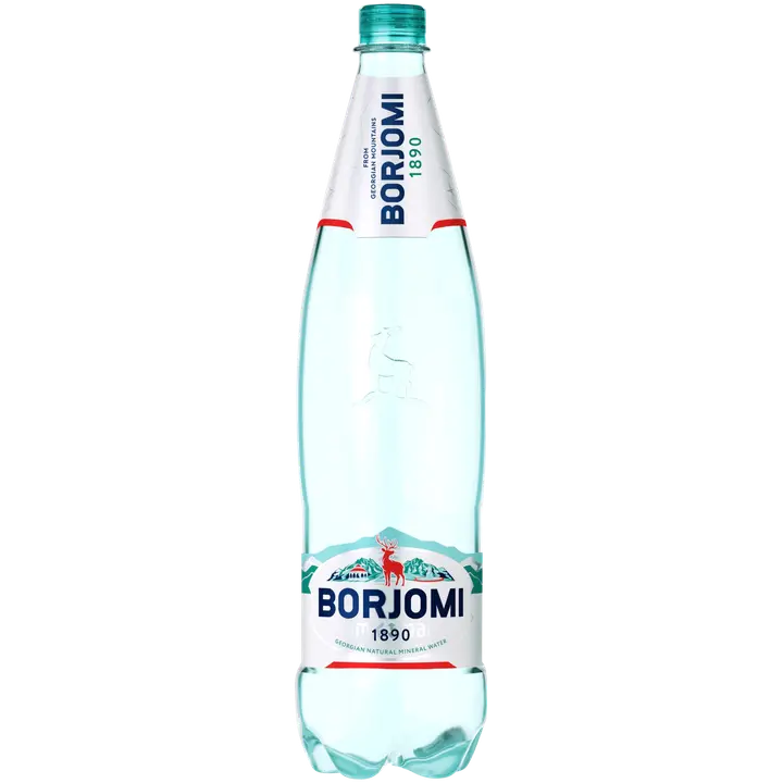 Borjomi Georgian Mineral Water luontainen hillihapotettu kivennäisvesi 1L｜Borjomi 格鲁吉亚矿泉水，天然弱酸矿泉水 1L