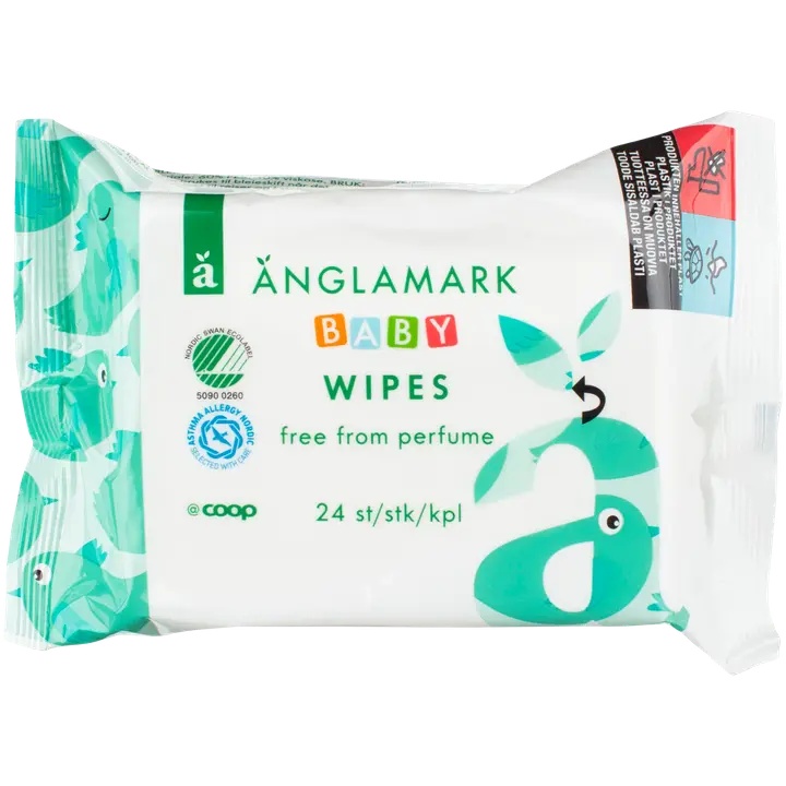 Änglamark Baby puhdistuspyyhe vaipanvaihtoon 24 kpl｜Änglamark 婴儿换尿布清洁巾 24 kpl