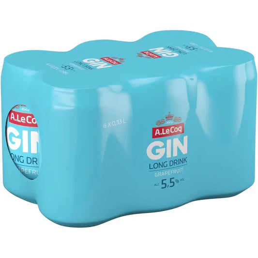 6xA. Le Coq GIN&Grapefruit Long drink 5,5 % 0,33 l tlk｜A. Le Coq 6xA。 Le Coq 金葡萄柚长饮 5.5% 0.33 l tlk