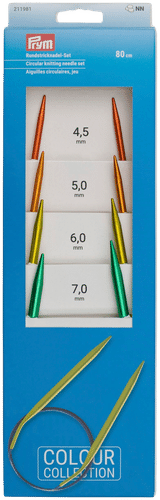 Prym pyöröpuikkosetti 80cm alumiini, 4 eri kokoa,  4,5 - 5,0 - 6,0 - 7,0mm
