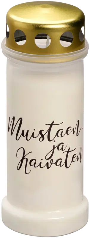 Bolsius 祭祀蜡烛70小时“怀念”白色｜Bolsius Hautakynttilä 70h "Muistaen" Valkoinen