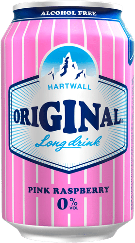 Hartwall Original Long Drink 粉红覆盆子0% 0,33 l｜Hartwall Original Long Drink Pink Raspberry 0% 0,33 l