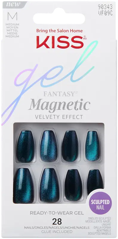 Kiss 凝胶梦幻磁力指甲 - 变色龙 28kpl｜Kiss Gel Fantasy Magnetic kynnet - Chameleon 28kpl