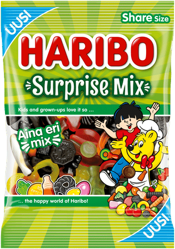 Haribo 惊喜混合180克糖果袋｜HARIBO Surprise Mix 180 g karkkipussi