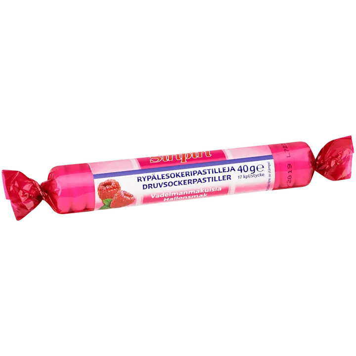 Siripiri rypälesokeripastilli vadelma 17kpl-Siripiri 覆盆子葡萄糖含片 17kpl