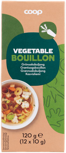Coop 蔬菜高汤块120克 12 kpl｜Coop kasvisliemikuutiot 120 g 12 kpl