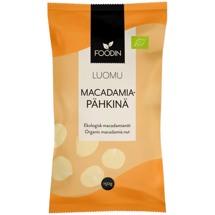 Foodin macadamiapähkinä luomu 150g-Foodin 有机澳洲坚果 150g