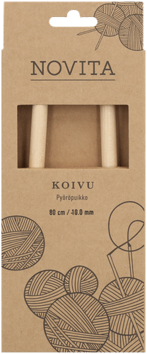 Novita 桦木环形针80厘米 10mm