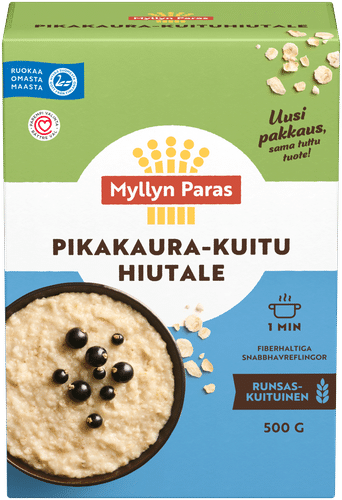 Myllyn Paras Pikakaura+Kuitu Hiutale 500 g｜Myllyn Paras 速煮燕麦+纤维片 500 g
