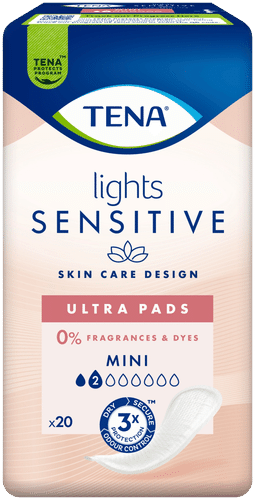 Tena Sensitive TENA lights SENSITIVE 超薄护垫迷你型 20kpl