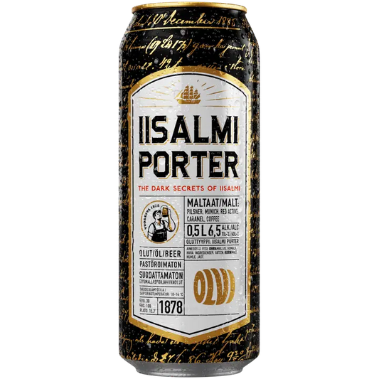 OLVI Iisalmi Porter 6,5 % 0,5 l tlk｜Olvi 伊萨尔米波特 6.5% 0.5 升 tlk