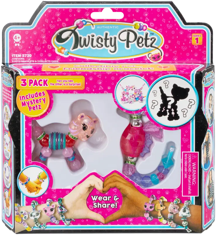 Twistype Twisty Petz 玩具饰品 3件装