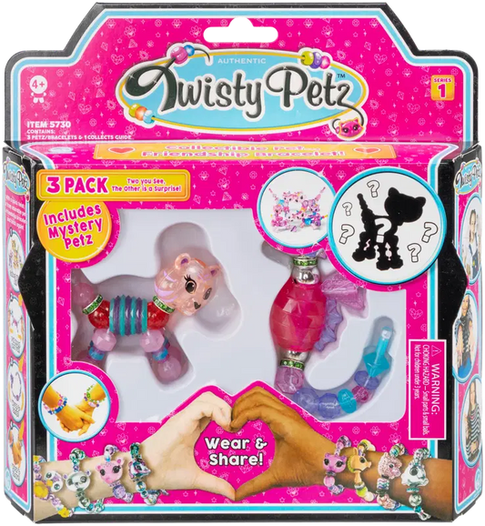 Twistype Twisty Petz 玩具饰品 3件装