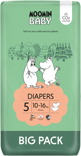 Moomin Baby Diapers 5号粘贴式纸尿裤 60片 10-16kg