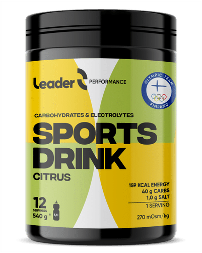 Leader Performance 运动饮料柠檬味冲剂 540g｜Leader Performance Sports Drink sitruksenmakuinen urheilujuomajauhe 540g
