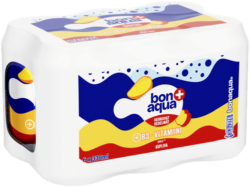 Bonaqua 6 件装 Bonaqua + 发光水果碳酸饮料罐 0.33 L