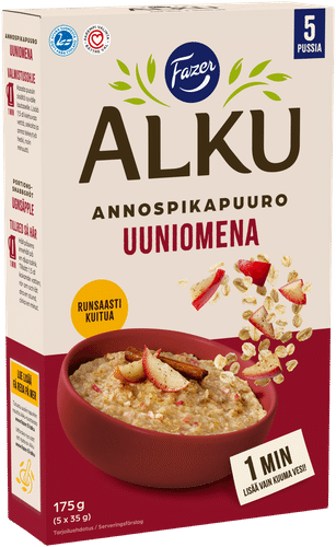 Fazer Alku Uuniomena annospikapuuro 175 g (5 × 35 g)