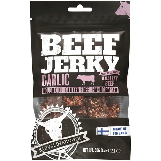 Kuivalihakundi Beef Jerky Garlic 50g-Kuivalihakundi 蒜蓉牛肉干 50g