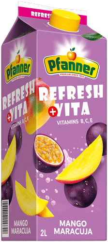 Pfanner Refresh+Vita 芒果百香果多果汁饮品 2 l