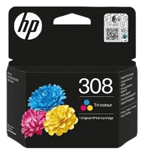 HP mustepatruuna 308 kolmiväri