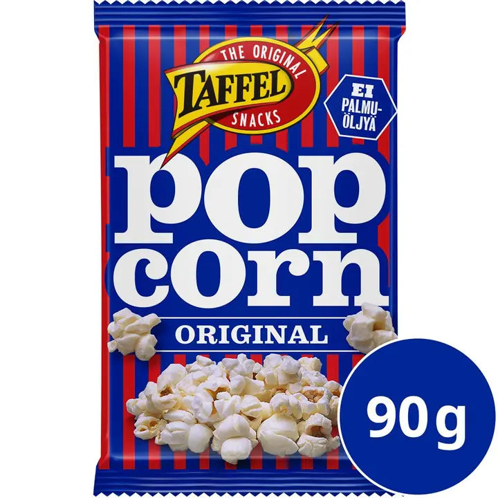 Taffel Popcorn original suolattu mikropopcorn 90g-Taffel 爆米花 原味咸味微型爆米花 90g