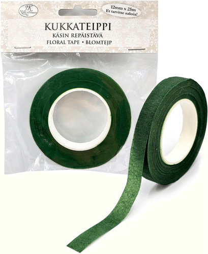 J.K. Primeco kukkateippi 12mm x 25m vihreä