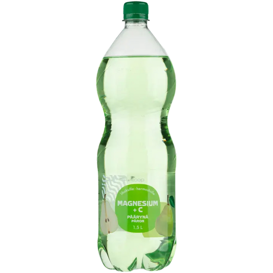 Coop päärynä magnesium + C-vitamiini hiilihapotettu juoma 1,5l｜Coop 梨镁+维生素C碳酸饮料 1,5l
