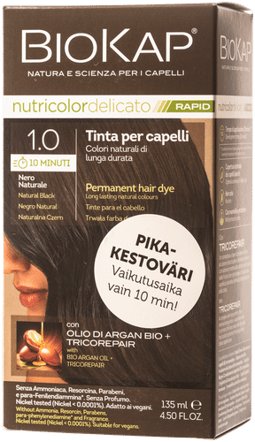 Biokap nutricolor delicato rapid 1.0 natural black