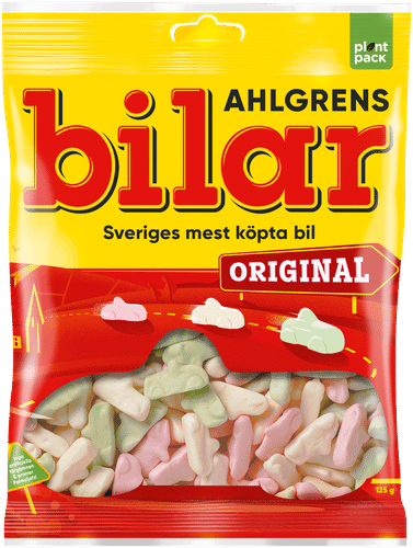 Cloetta 阿赫尔格伦斯汽车造型软糖混合装 125g｜Ahlgrens Bilar Original makeissekoitus 125g