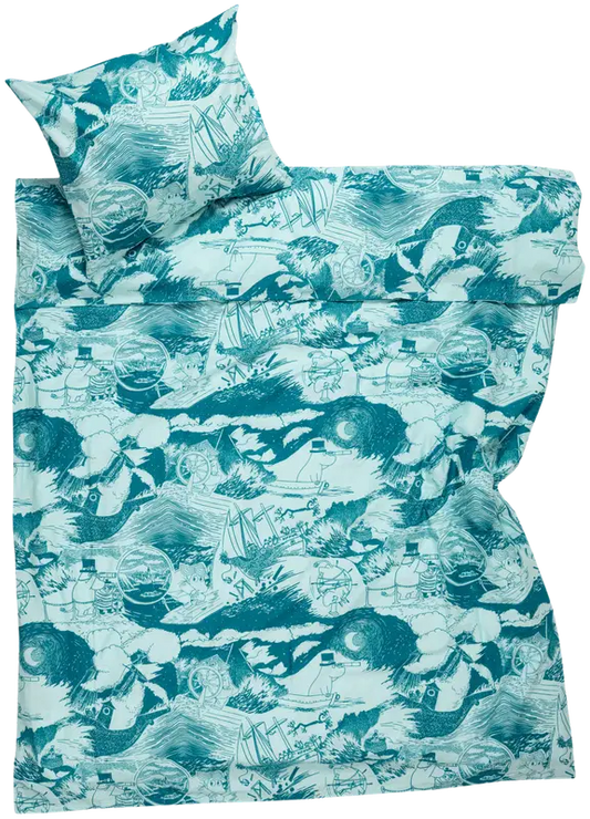 Moomin Arabia 姆明床品套装 150x210 航海 GOTS｜Moomin Arabia  Muumi p.lak.set. 150x210 Purjehdus GOTS