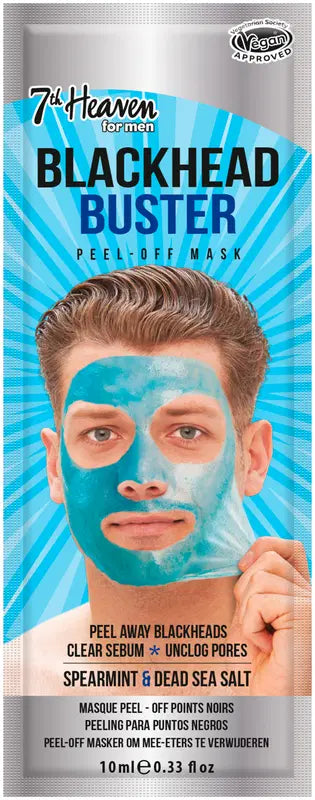 Montagne Jeunesse 7th Heaven 男士黑头清除撕拉面膜 10ml，面膜｜7th Heaven Mens Blackhead Buster Peel-off 10ml, kasvonaamio