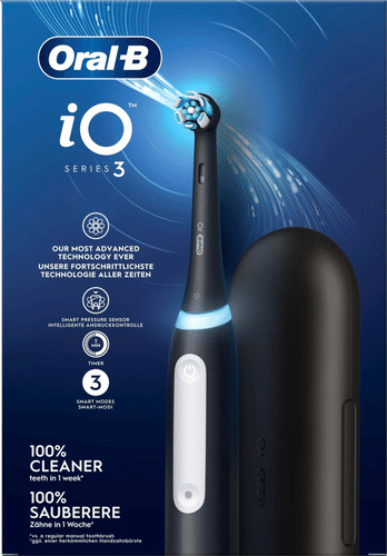 Oral-B iO3 Matt Black电动牙刷+旅行盒