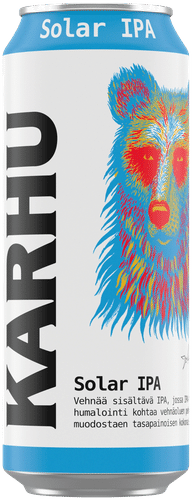Karhu Solar IPA olut 4,8 % tölkki 0,5 L