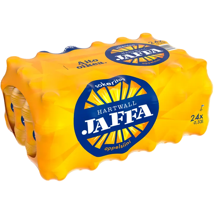 24 x Hartwall Jaffa Appelsiini Sokeriton virvoitusjuoma 0,33 l｜Hartwall Jaffa 24 x Hartwall Jaffa Orange 无糖软饮料 0,33 l