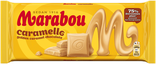 Marabou 焦糖巧克力板 160g｜Marabou caramello suklaalevy 160g