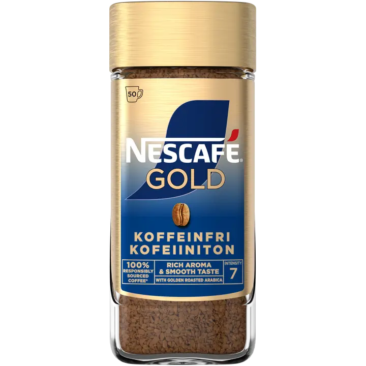 Nescafé Gold 100g kofeiiniton pikakahvi｜Nescafé Gold 100克脱咖啡因速溶咖啡