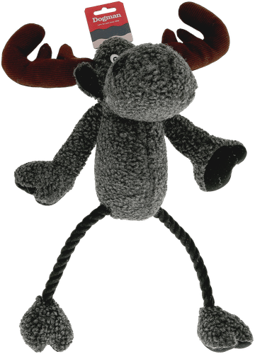 Dogman 狗玩具 麋鹿带叫声 灰色 50cm