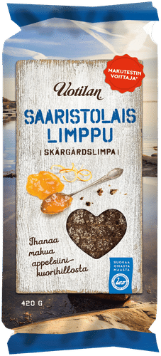 Uotilan Saaristolaislimppu 420g, limppu｜Uotilan 群岛黑麦面包 420g 黑麦面包
