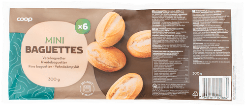 Coop vehnäsämpylät mini 6 kpl 300 g｜Coop 小麦小圆面包 迷你6个装 300 g