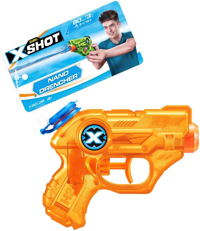 X-SHOT WATER X-Shot 水枪 Nano Drencher 挂卡｜X-Shot vesipyssy Nano Drencher Hangtag