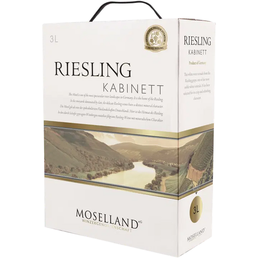 Moselland Riesling Kabinett 2022 valkoviini 8,0 til-% 3,0 L hanapakkaus (BIB)｜Moselland 雷司令 Kabinett 2022 年白葡萄饮料 8.0 vol% 3.0 L 桶装 (BIB)