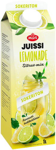 Marli Juissi Lemonade Sokeriton Sitrus mix mehujuoma 1 L｜Marli Juissi Lemonade 无糖柑橘混合果汁饮料 1 L
