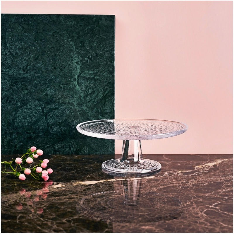 Iittala 蛋糕盘 Kastehelmi 24cm 透明｜Iittala Kakkuvati Kastehelmi 24cm kirkas