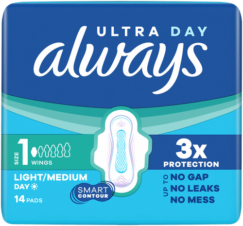 Always Ultra Day Normal 1带护翼14片卫生巾