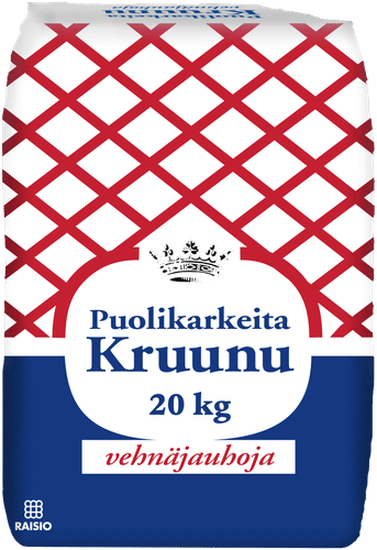 Kruunu 20kg puolikarkea vehnäjauho