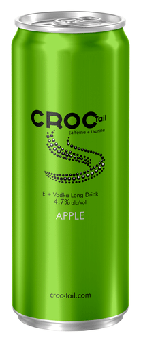 Croc Tail E+伏特加长饮苹果气泡饮料精饮料混合饮料4.7% 330ml